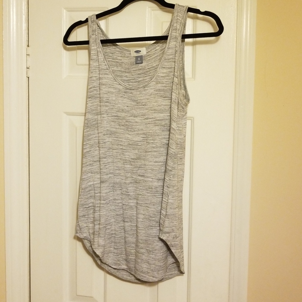 Gray long tank top